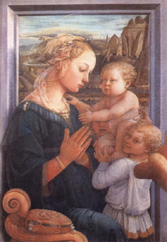 Filippino Lippi Madonna with the Child and Two Angels china oil painting image